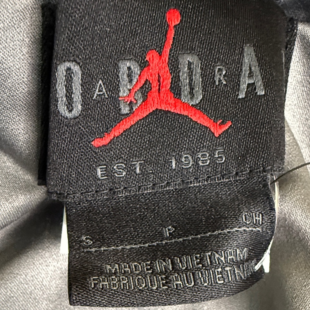 Nike Air Jordan Women's Moto Jacket black/Flat and pewter/gray colorway - Picture 13 of 16